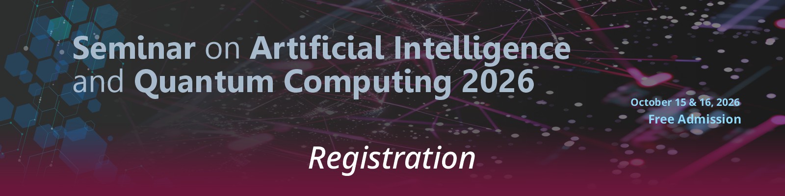 Registration — Seminar on Artificial Intelligence and Quantum Computing 2026